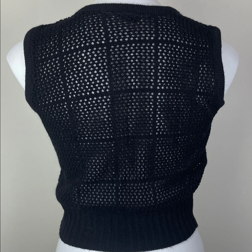 Ecco Bay Open Knit Vintage Sweater Vest